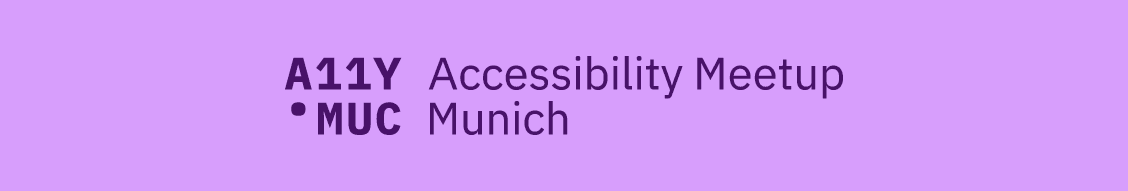 Logo A11Y MUC – Accessibility Meetup Munich