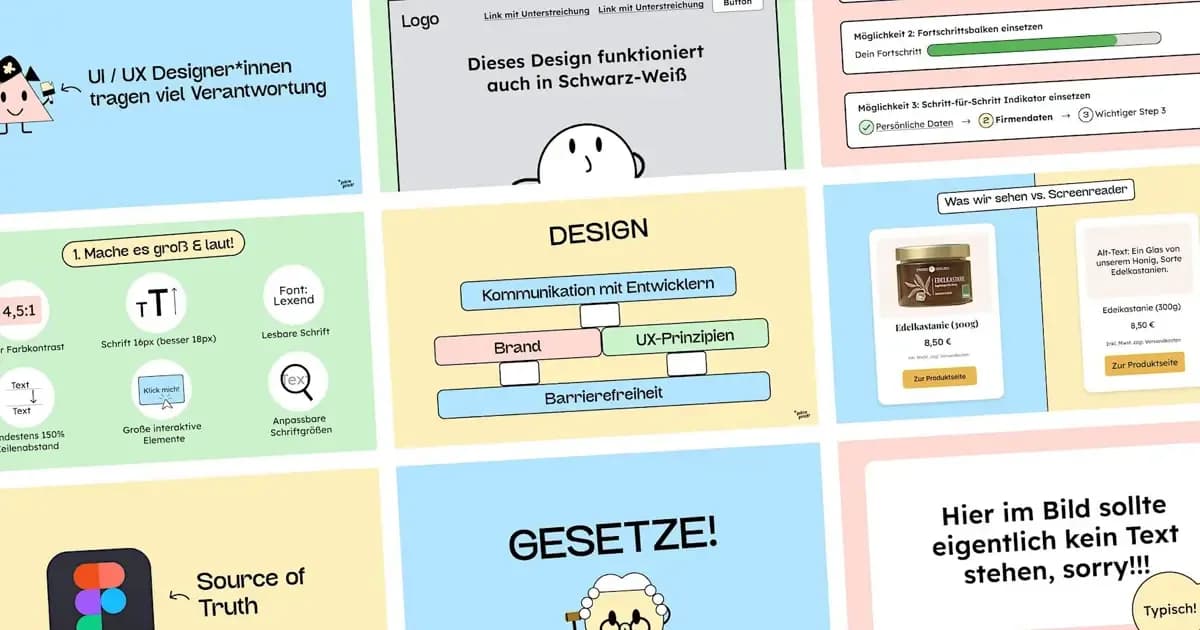 Digitale Barrierefreiheit für Designer*innen in Theorie und Praxis!