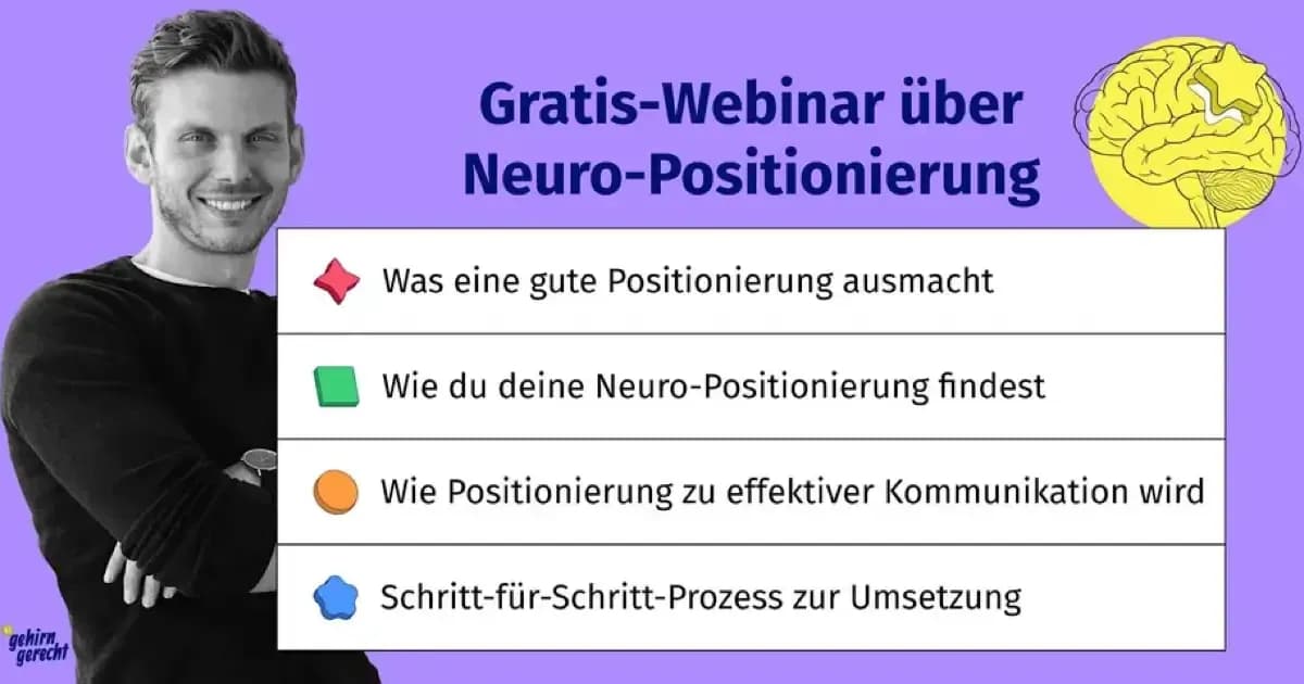 Gratis-Webinar über Neuro-Positionierung